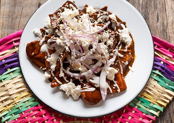 Chilaquiles with Black Mole - South China Seas Trading Co.