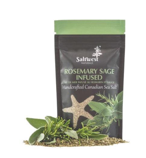 Saltwest Naturals Rosemary Sage Infused sea salt Saltwest Naturals - South China Seas Trading Co.