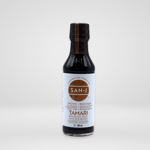 Tamari, Organic Gluten-Free Soy Sauce, 25% Less Sodium San-J - South China Seas Trading Co.